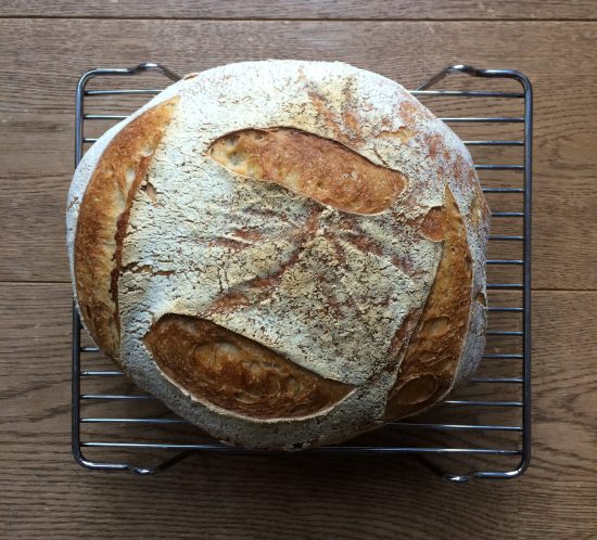 fresh home-made sourdough at once a hen house